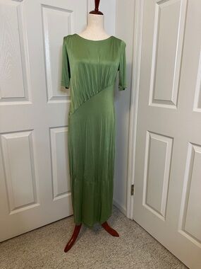 Hugo Boss Olive Green Maxi Dress